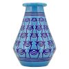 Art Deco vase en céramique bleu turquoise