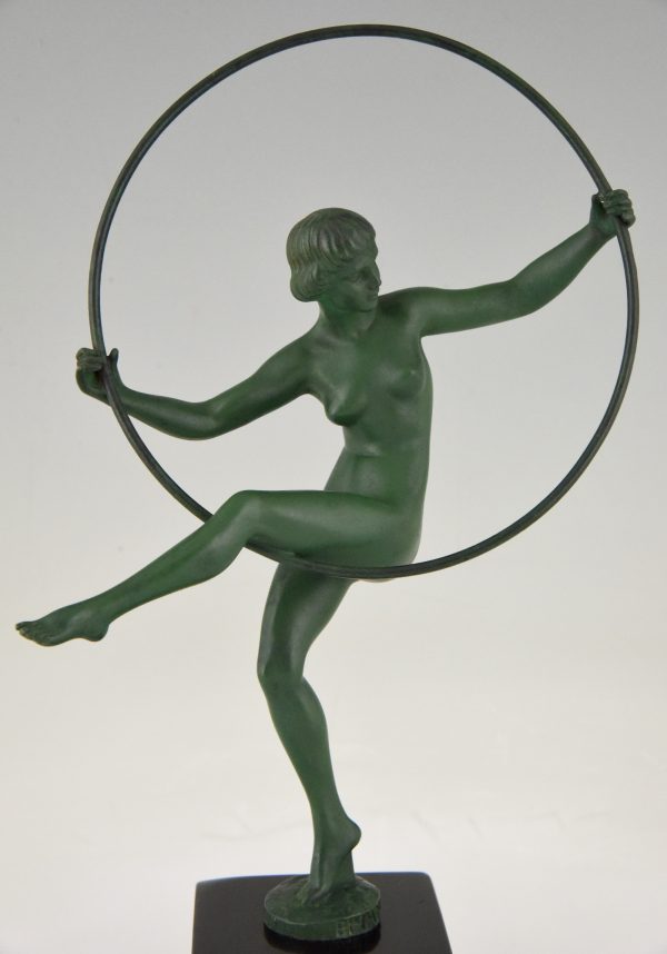 Art Deco sculpture hoop dancer