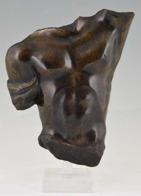 Skulptur Modern Bronze Männlicher Torso