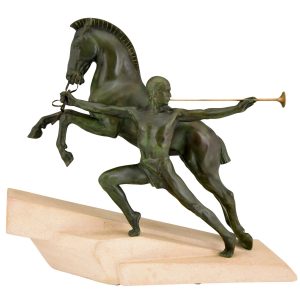 charles-for-max-le-verrier-the-call-art-deco-sculpture-man-with-trumpet-and-horse-2574627-en-max