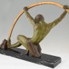 Art Deco Skulptur atletische Mann, L’age du bronze