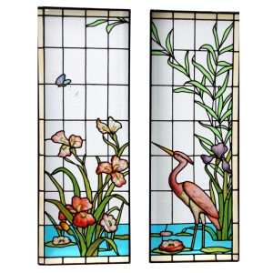 ecole-de-nancy-stained-leaded-glass-window-panels-landscape-heron-and-iris-593683-en-max