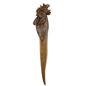 g-e-mercier-art-nouveau-bronze-letter-opener-bookmark-with-rooster-979551-en-max