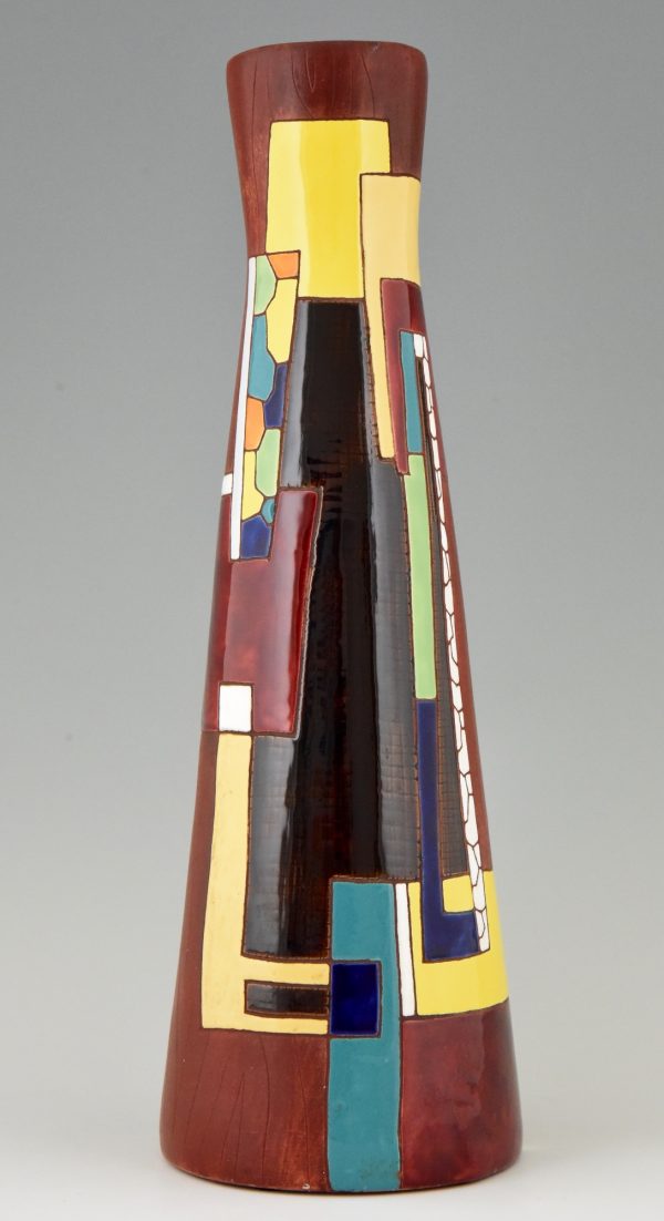 Vaas keramiek abstract 1960