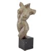 Skulptur Bronze Frauentorso Modern