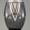 Art Deco Vase Dinanderie mit geometrische Motive.