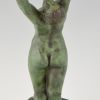 Art Deco sculpture en bronze femme nue