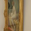 Art Nouveau pastel, nude in interior