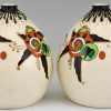 Paar Art Deco Vasen Keramik