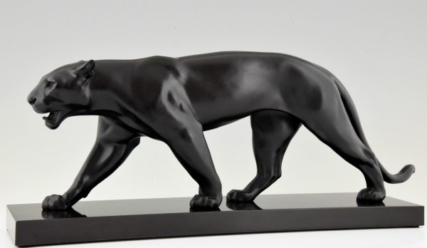 Art Deco panther sculpture