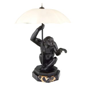 max-le-verrier-art-deco-table-lamp-sculpture-monkey-with-umbrella-950809-en-max