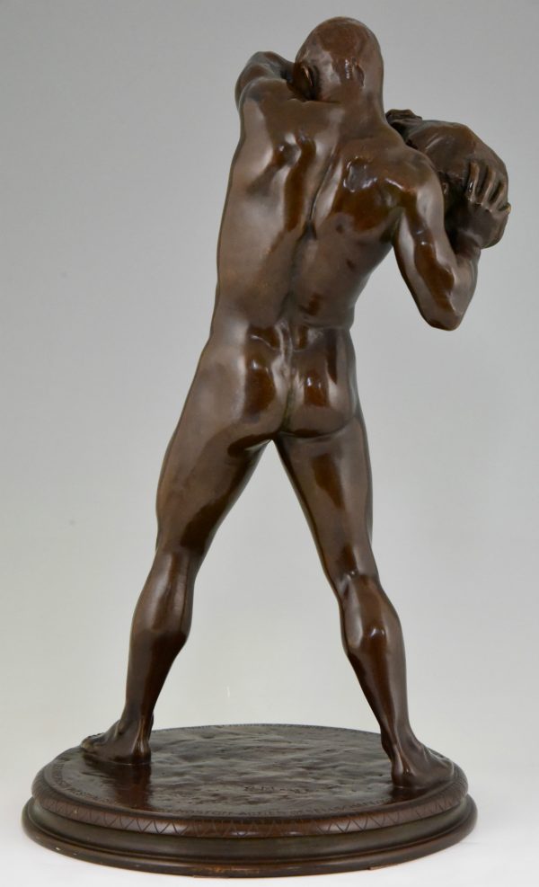 Antike Bronzeskulptur Männlicher Akt Sportler