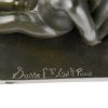 French Art Deco bronze center piece with little boys.