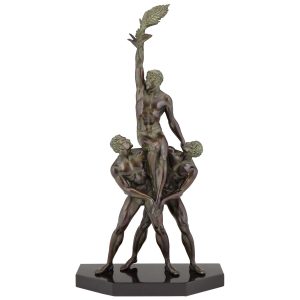pierre-le-faguays-victory-art-deco-sculpture-of-three-athletes-3170543-en-max