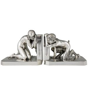 raoul-benard-art-deco-silvered-bronze-bookends-nude-and-satyr-979650-en-max