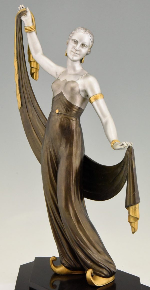 Art Deco sculpture harem dancer