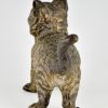 Antique Vienna bronze cat sculpture