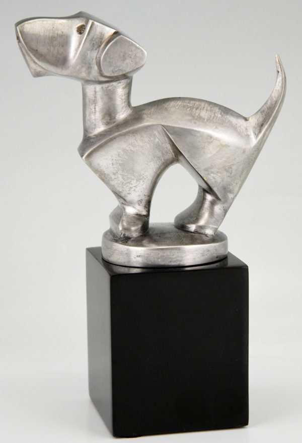 Art Deco bronze terrier dog bookends