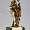 Art Deco bronzen sculptuur danseres