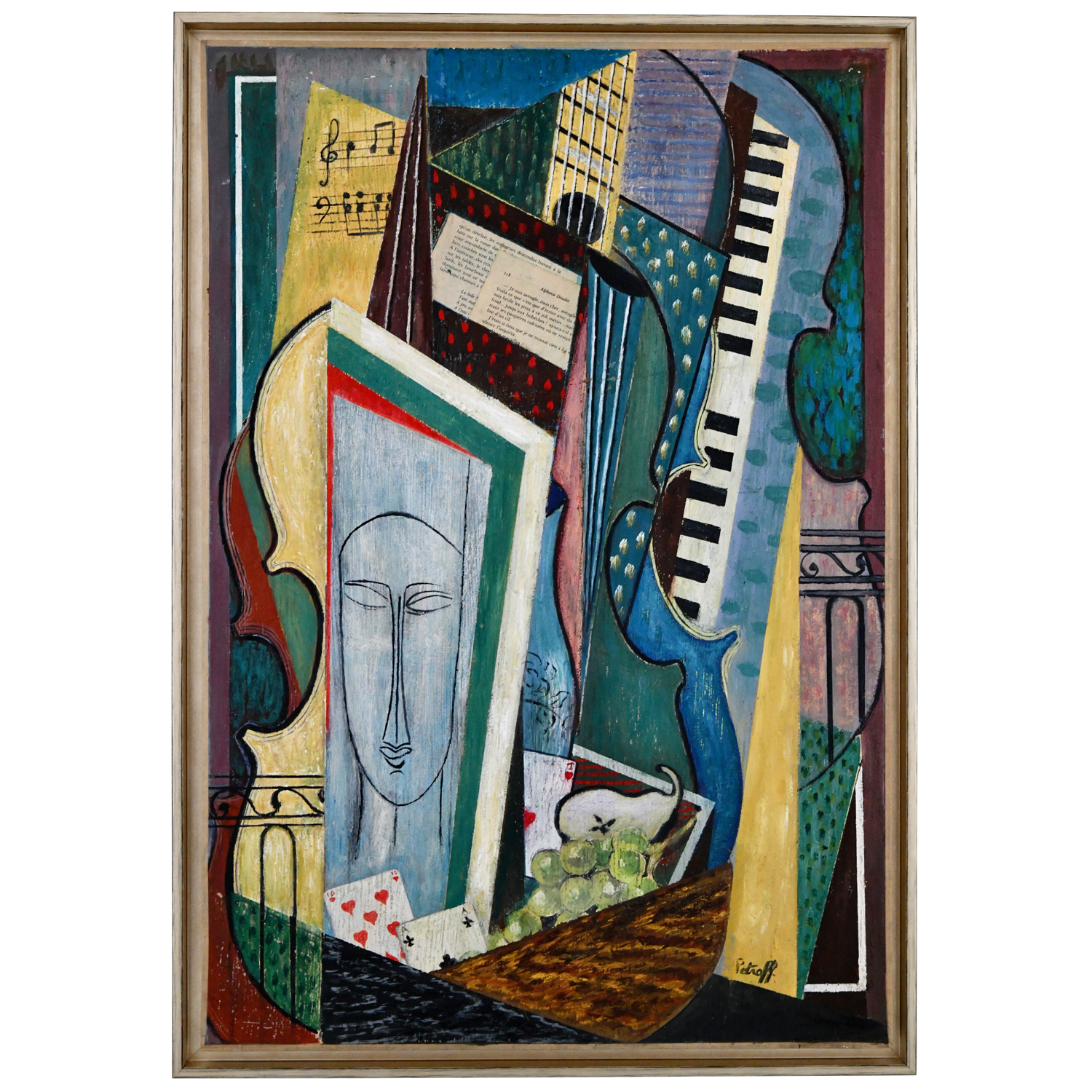 Cubist painting Petroff Modigliani