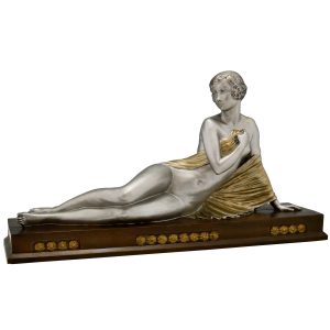 Art Deco bronze sculpture nude Josselin - 2