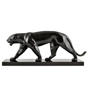 Art Deco panther sculpture Max Le Verrier - 1