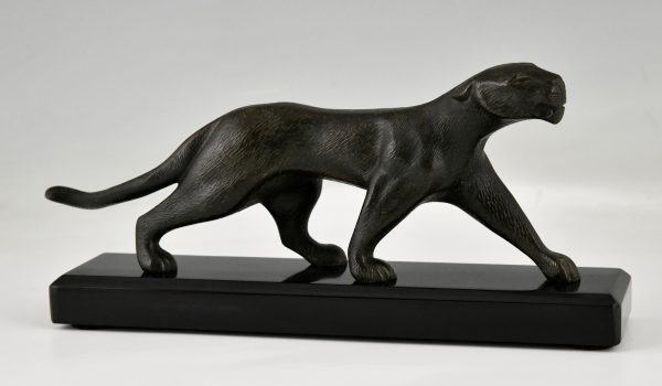 Art Deco bronze panther Decoux