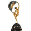 Art Deco fan dancer bronze Bourauine