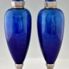 Art Deco vases Sevres Paul Milet blue