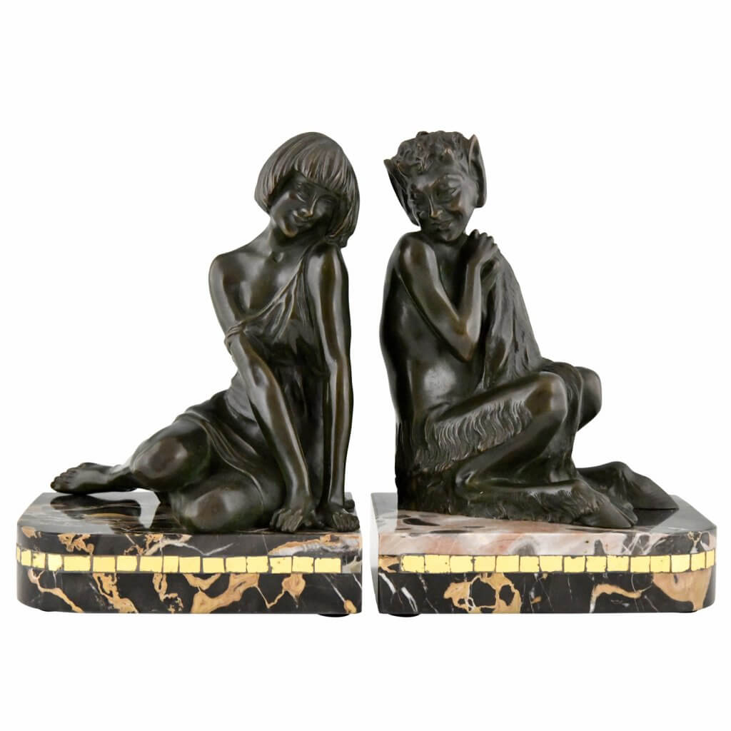 Outlet Vintage Art Nouveau Lady Bookends