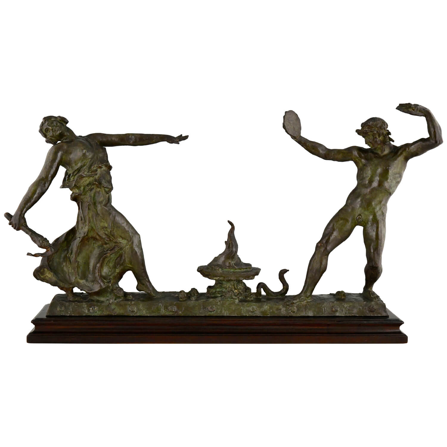 Art Deco dancers bronze Benneteau