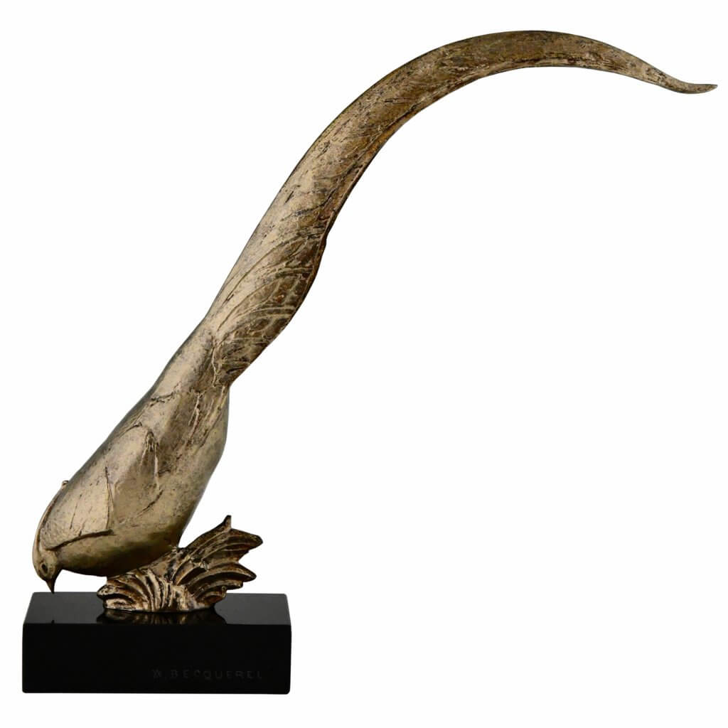 Art Deco Bronze Pheasant Sculpture Deconamic   Art Deco Bronze Pheasant Becquerel 5 1024x1024 