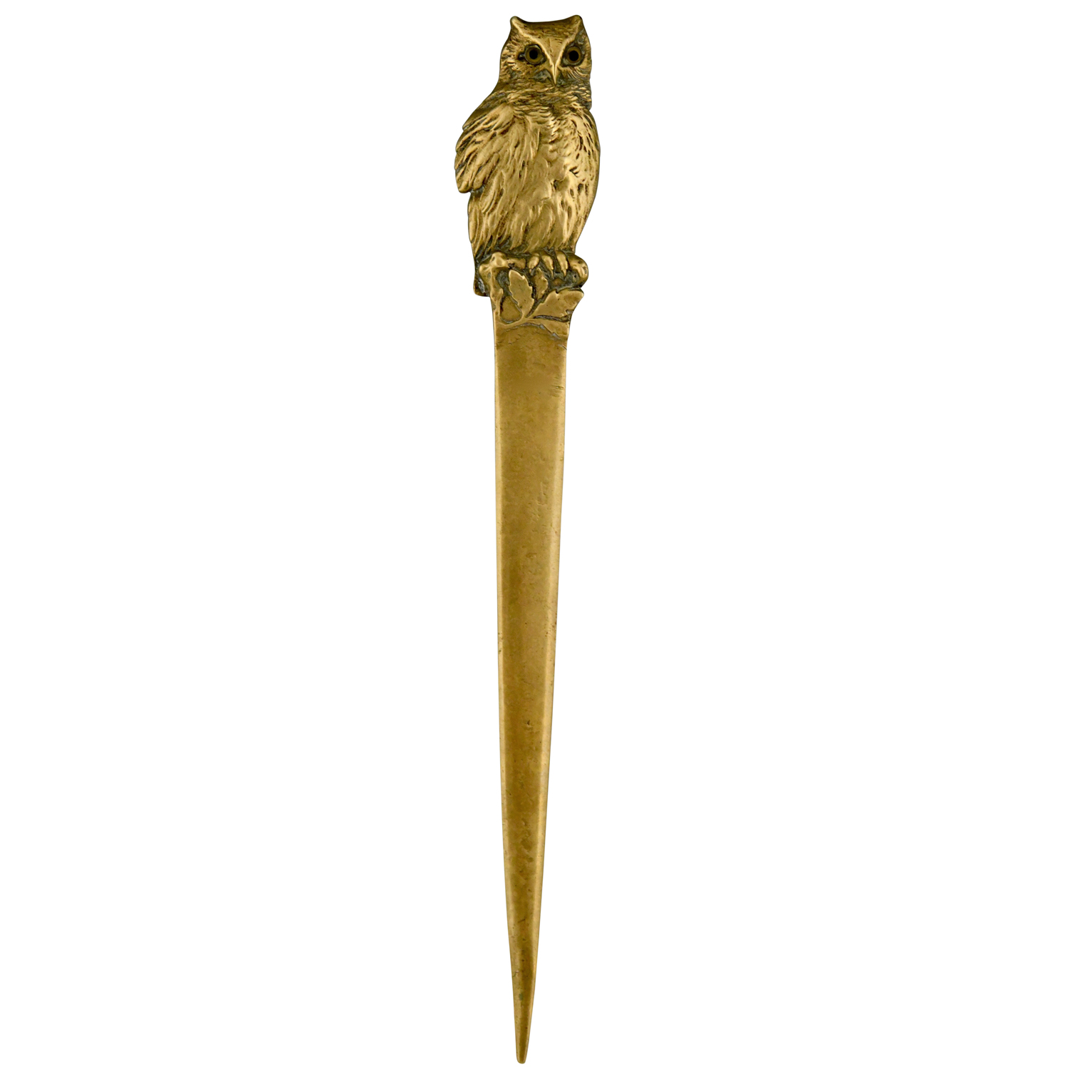 Letter opener bronze owl Art Nouveau - 1