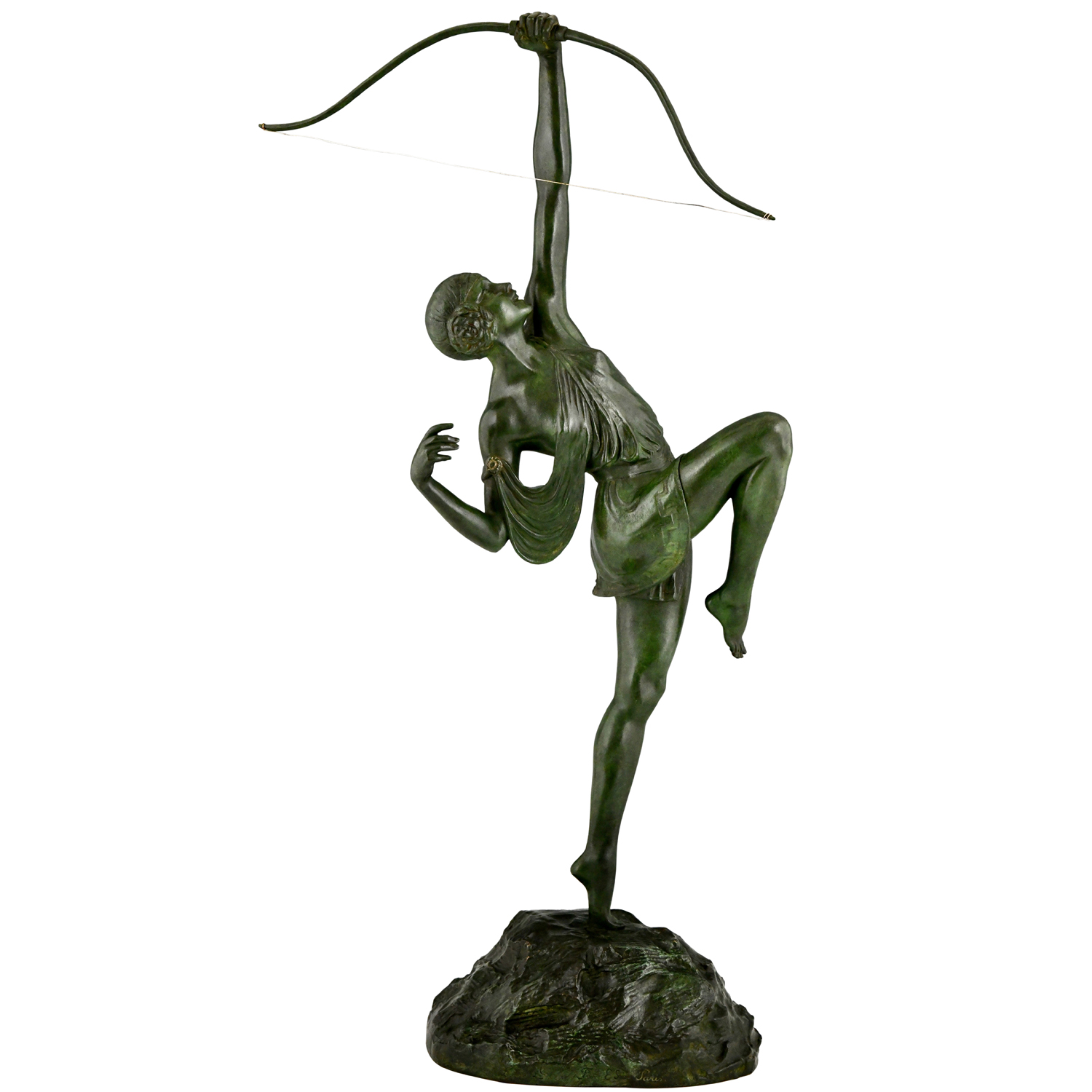 Art Deco bronze sculpture Diana Le Faguays - 1
