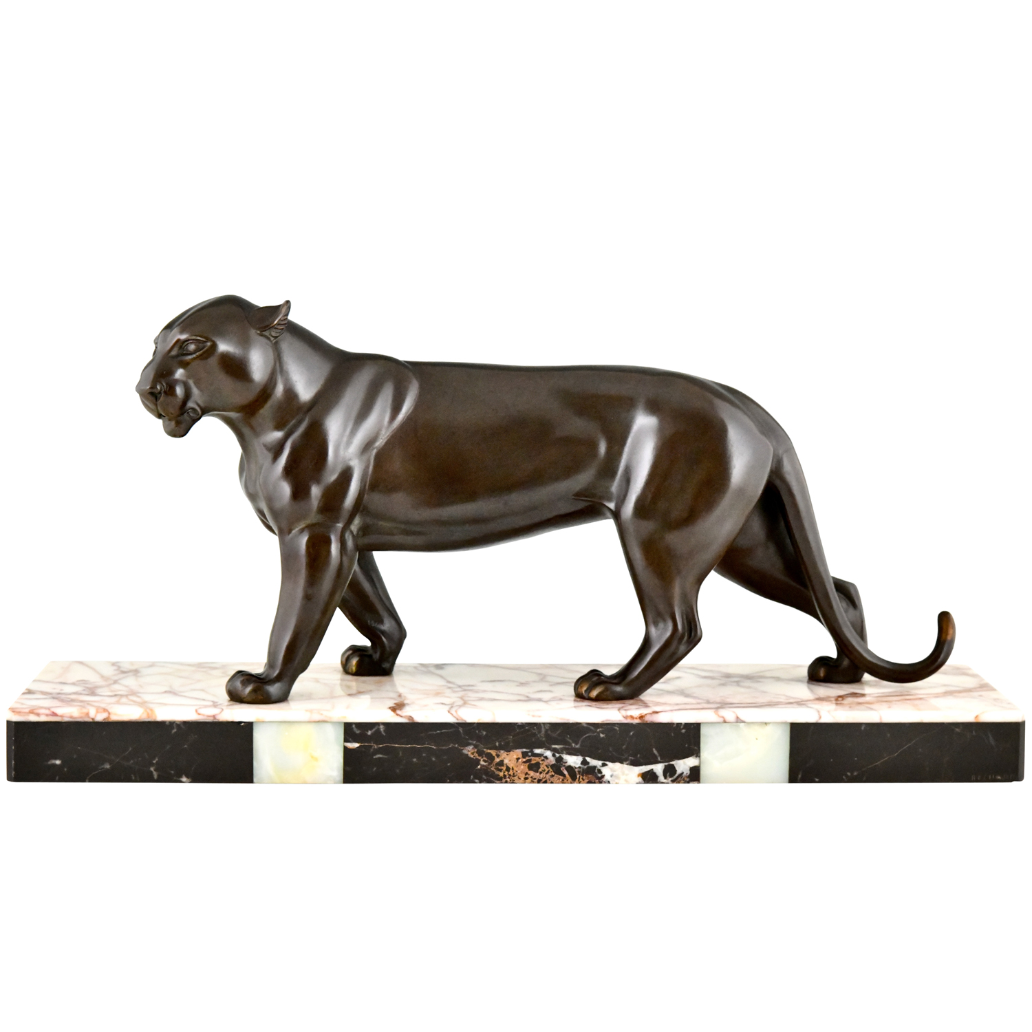 Art Deco panther sculpture Rochard - 1