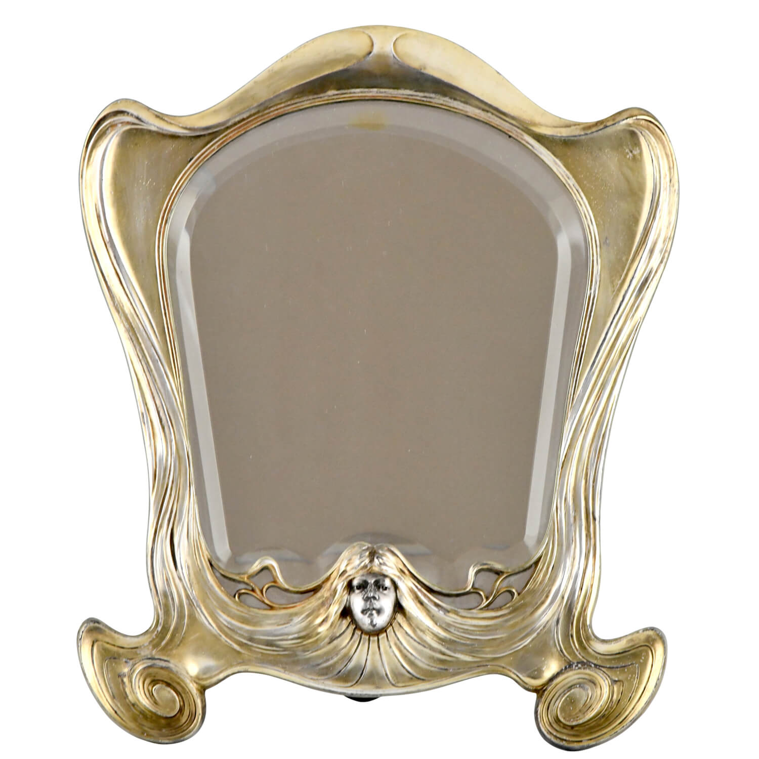 Orivit Art Nouveau mirror with lady