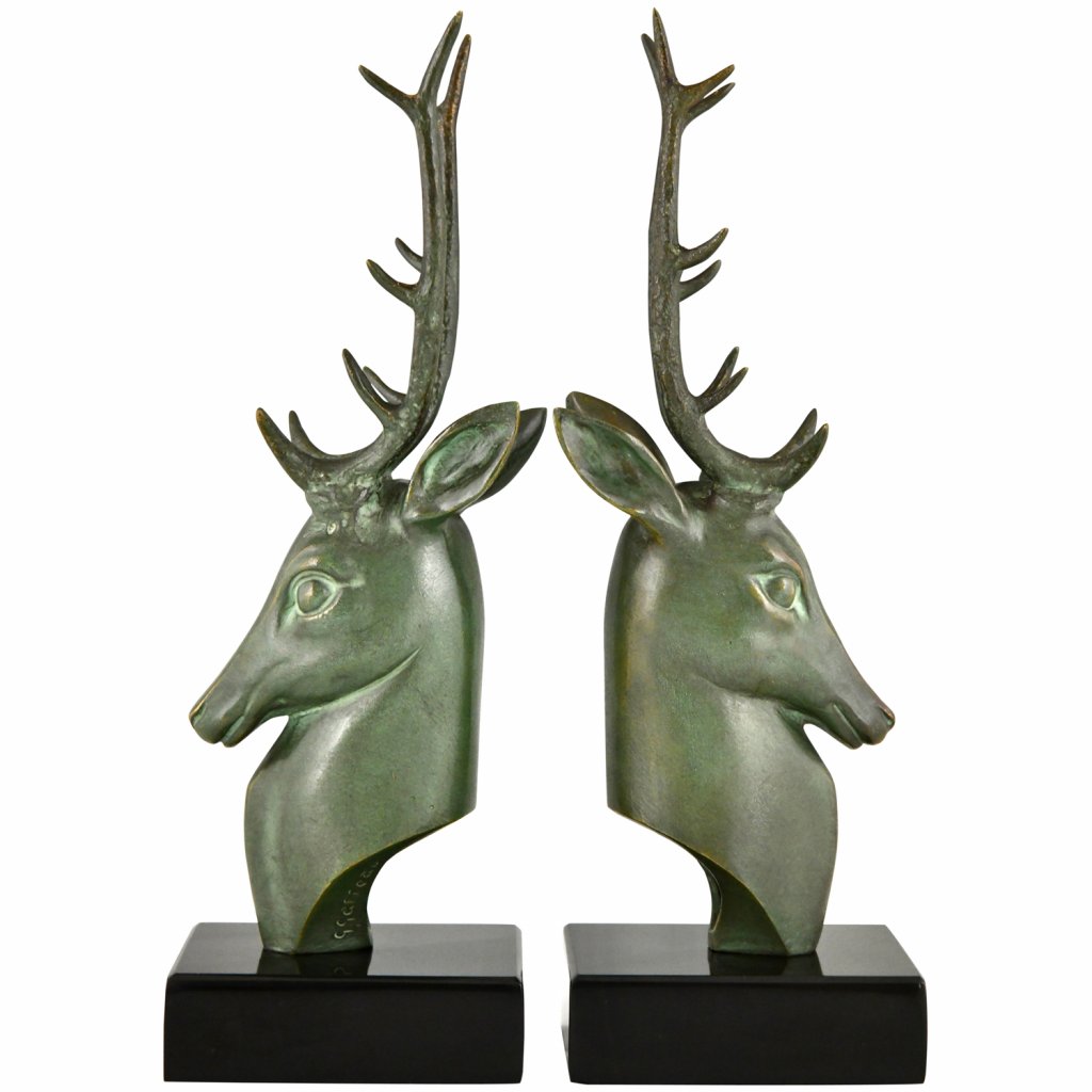 Bronze Deer Bookends {a repurposed project}