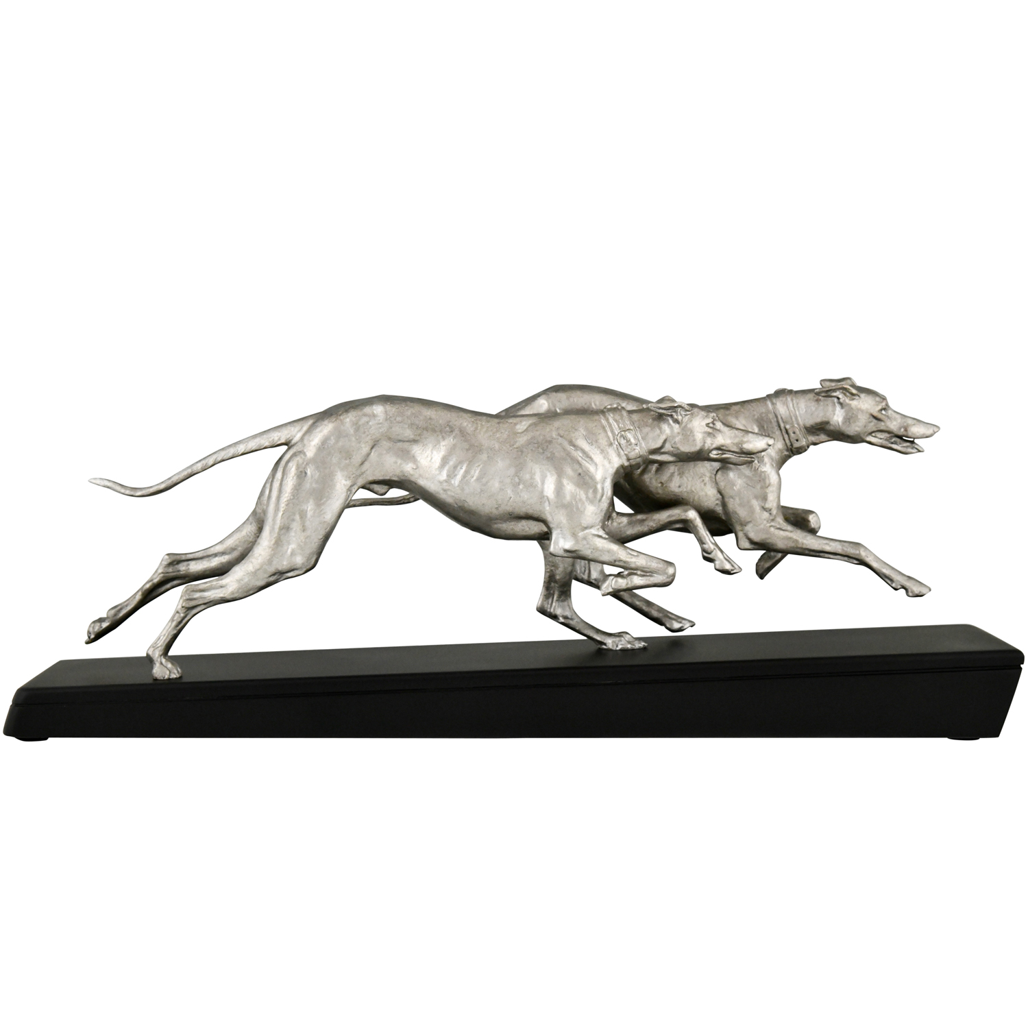 Art Deco sculpture Plagnet greyhounds