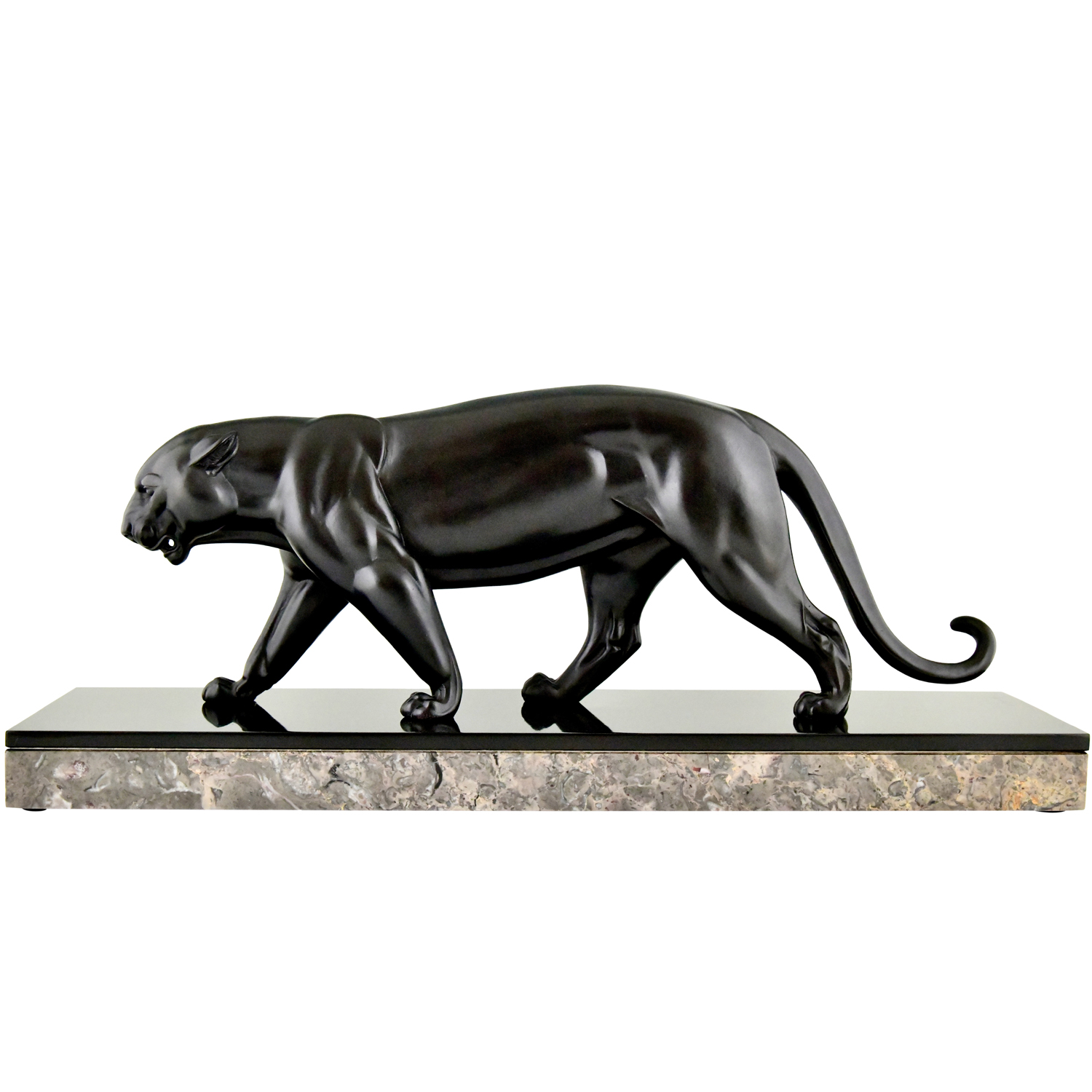 Irenee Rochard Art Deco panther sculpture