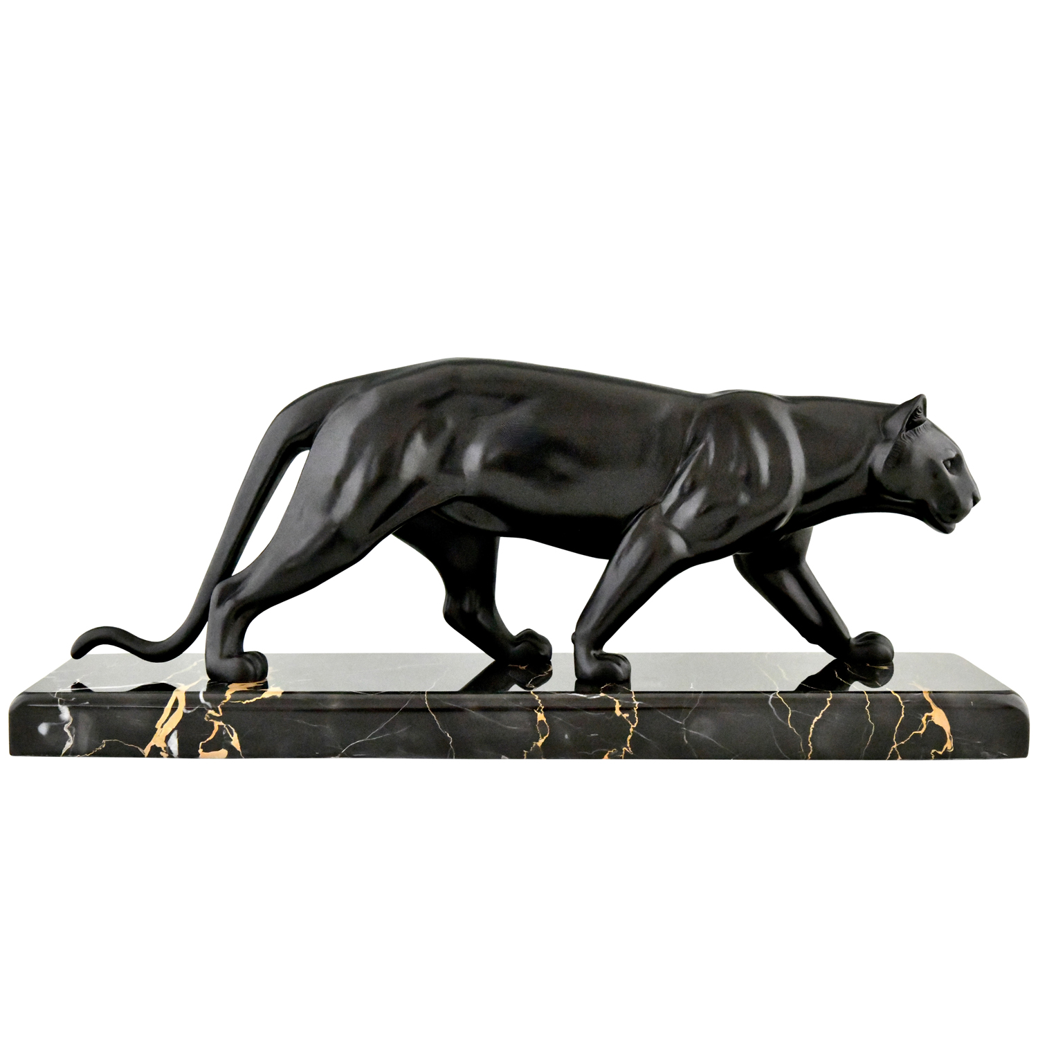 Art Deco panther sculpture Leducq