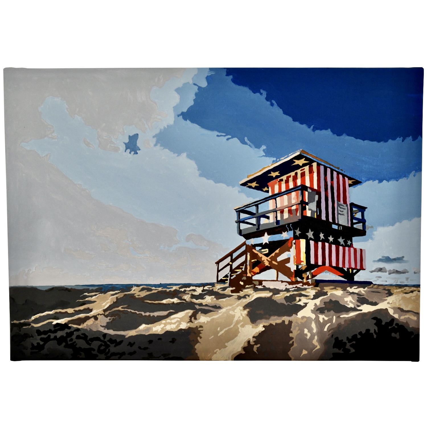 Carole Grandgirard Miami beach III painting - 1