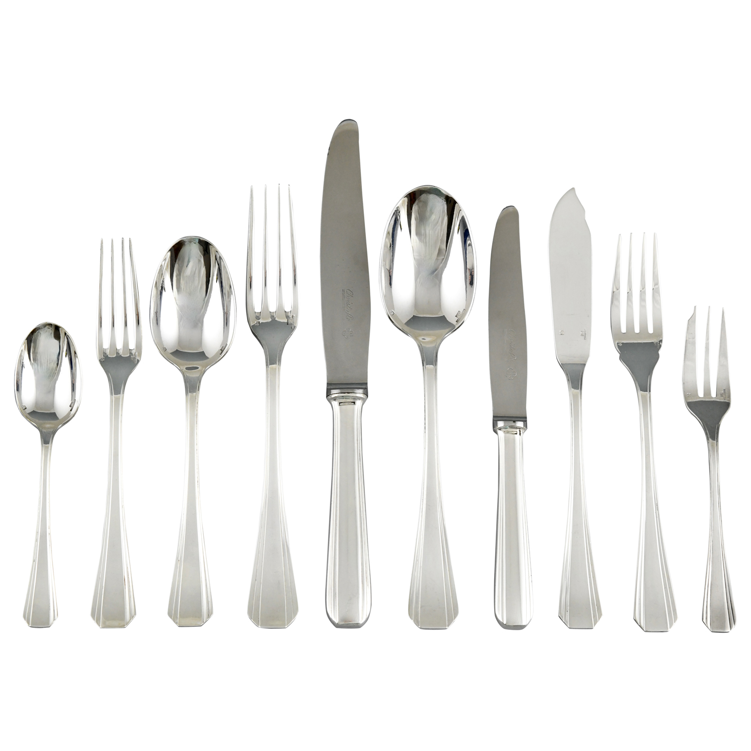 Christofle Art Deco cutlery set Luc LanelBOREAL