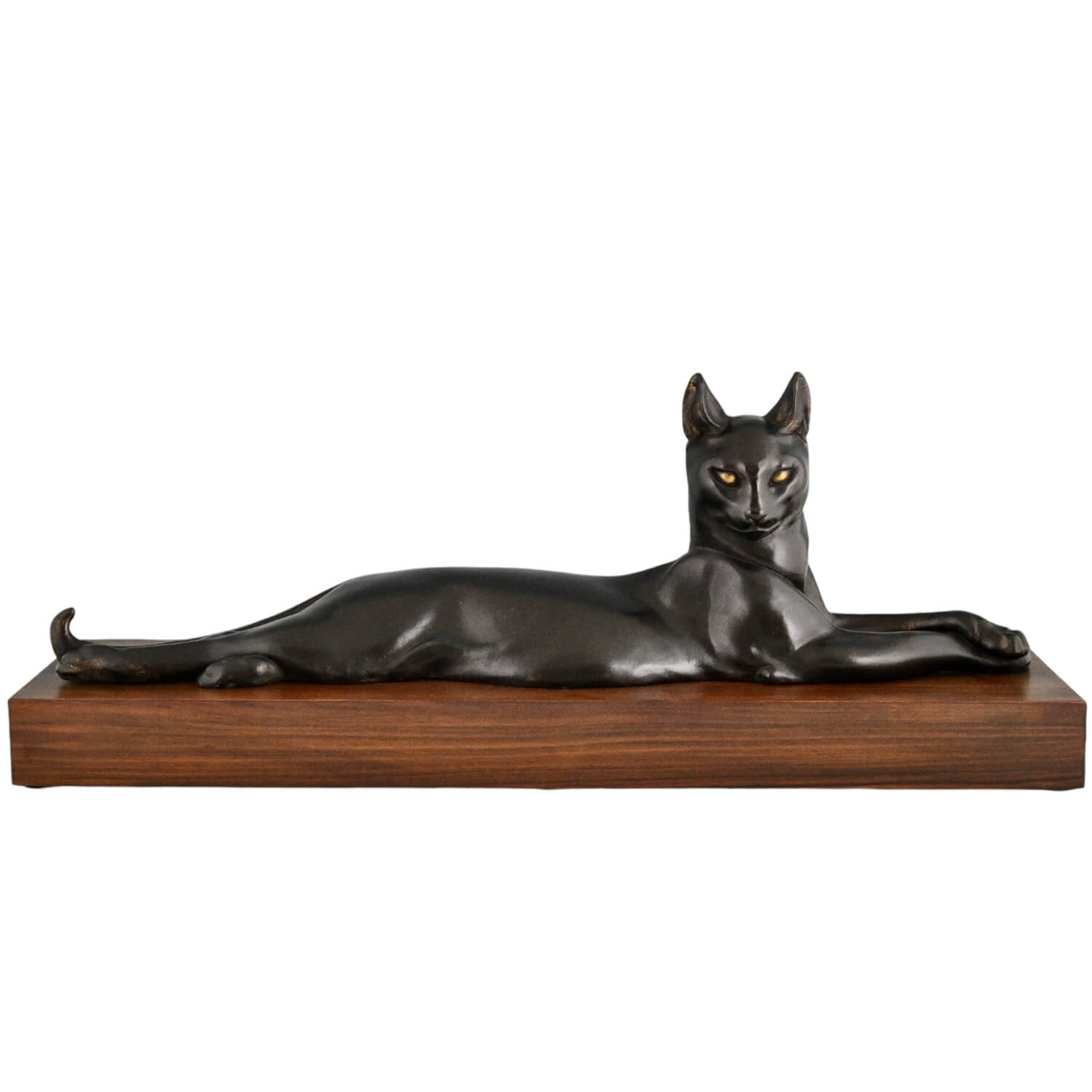 Art Deco cat bronze sculpture Antonio de Val - 1-Deconamic