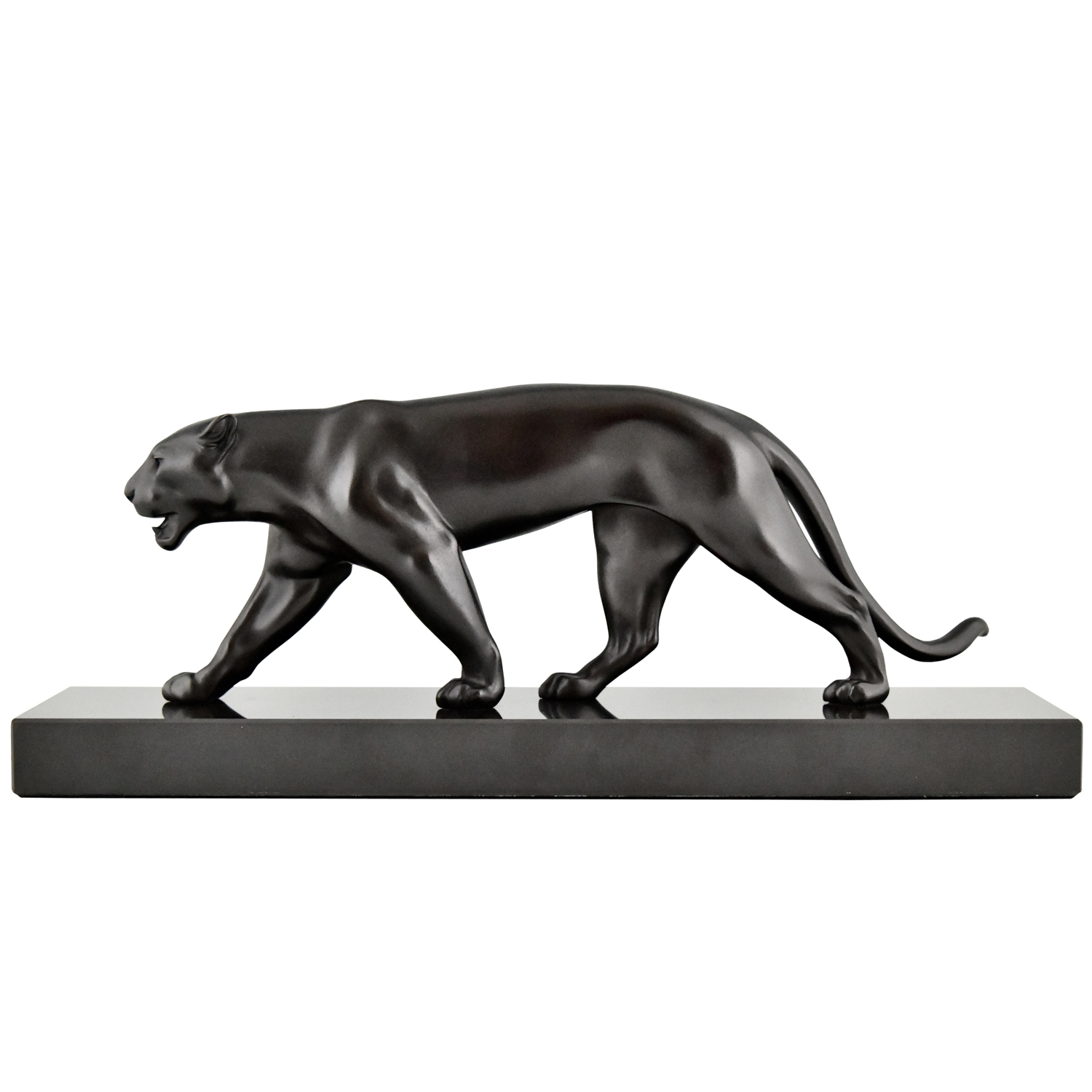 OUGANDA Art Deco panther sculpture Max Le Verrier