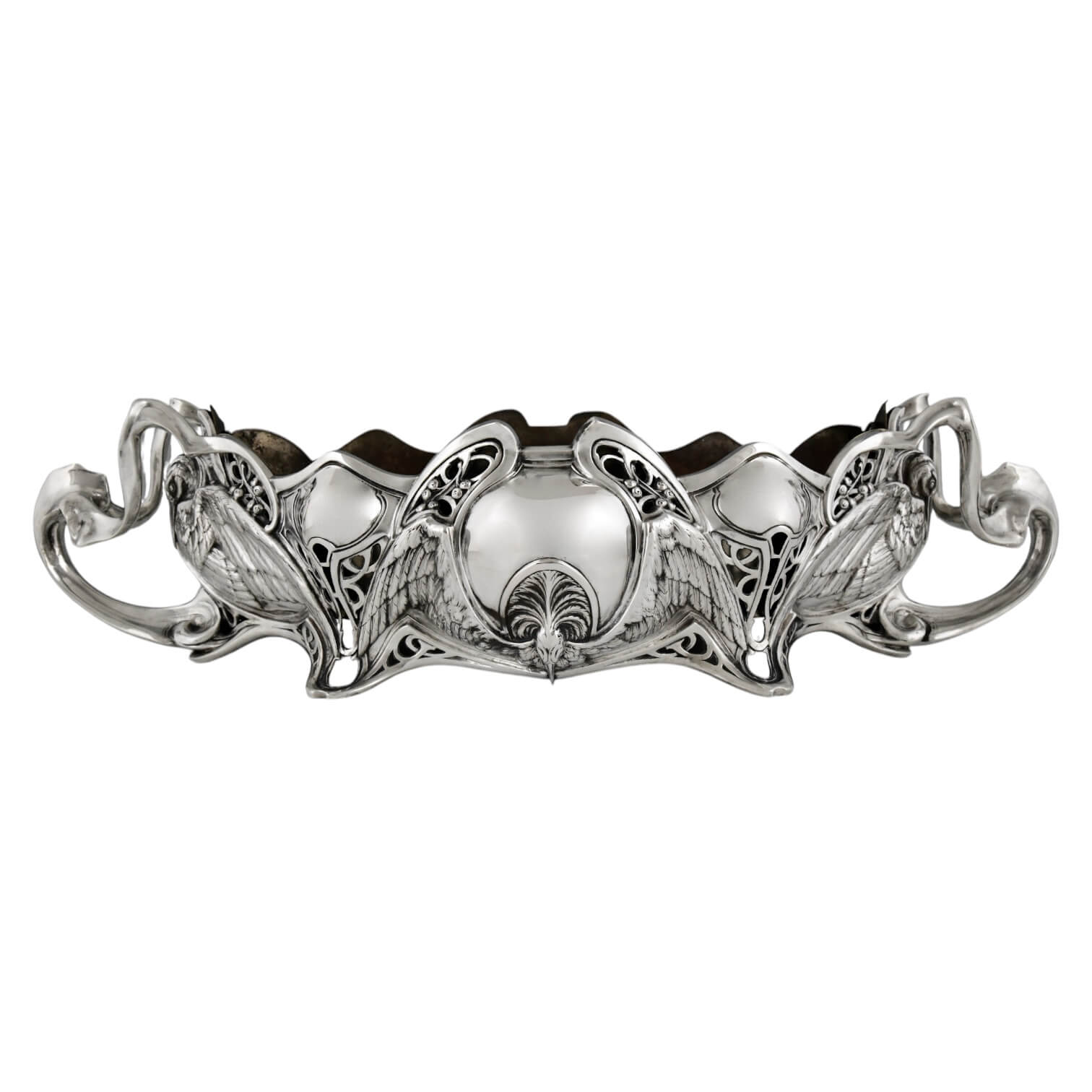 Art Nouveau Wolfers centerpiece silver - 1-Deconamic