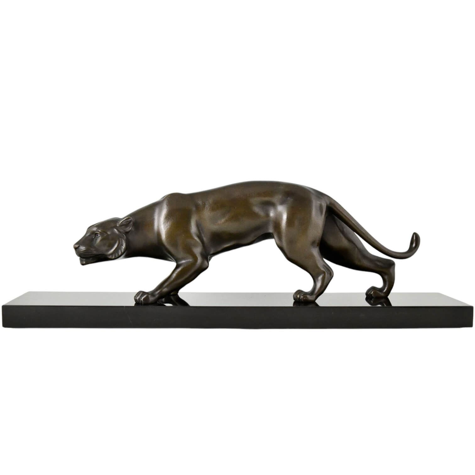 Art Deco bronze panther Bauer - 1-Deconamic